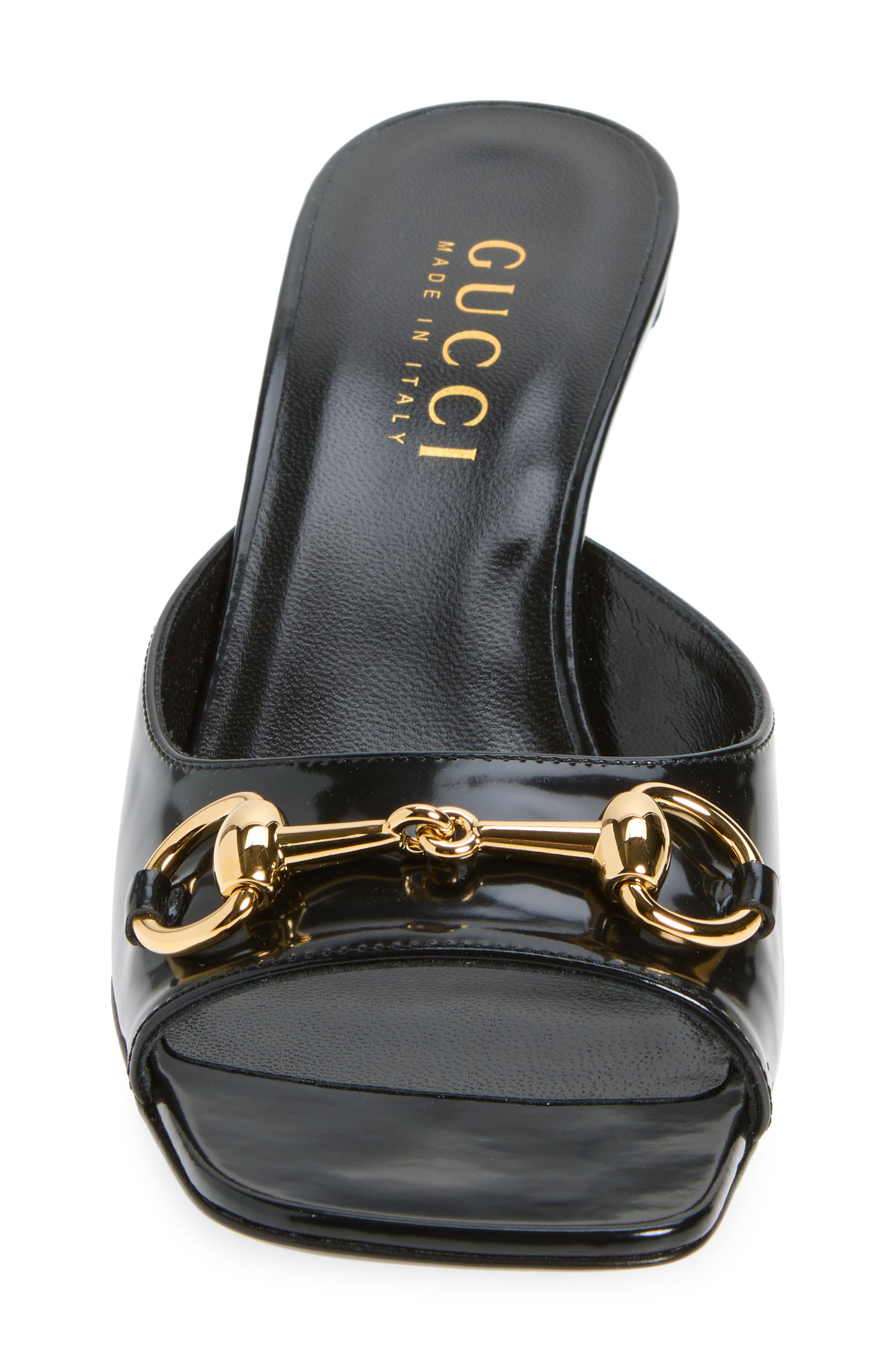 Gucci Signora Horsebit Slide Sandal, Alternate, color, 1000 Nero
