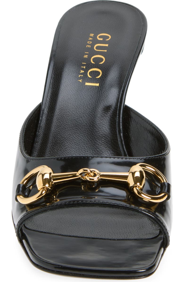 Gucci Signora Horsebit Slide Sandal, Alternate, color, 1000 Nero