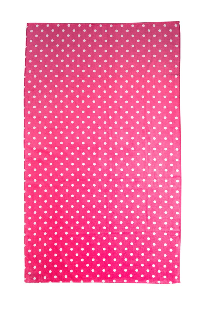 DOHLER Polka Dot Beach Towel - Multi, Main, color, 