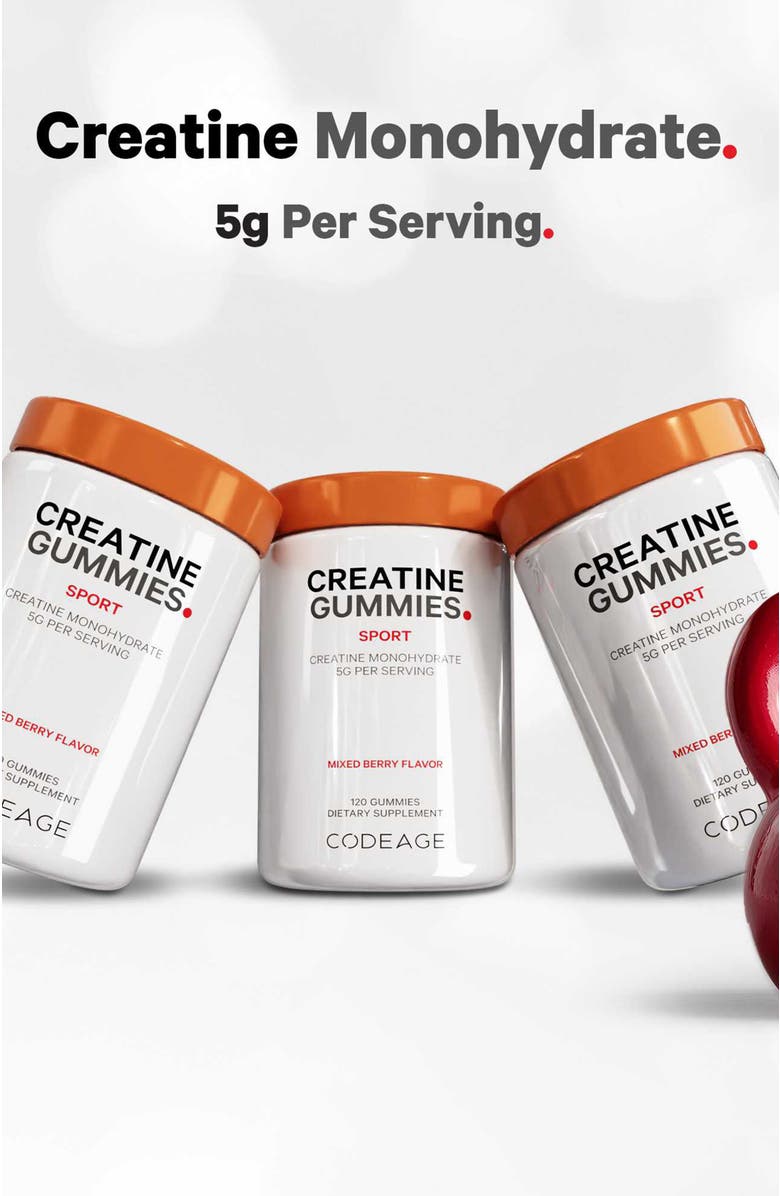 Codeage Creatine Monohydrate Gummies 5000 mg, Alternate, color,