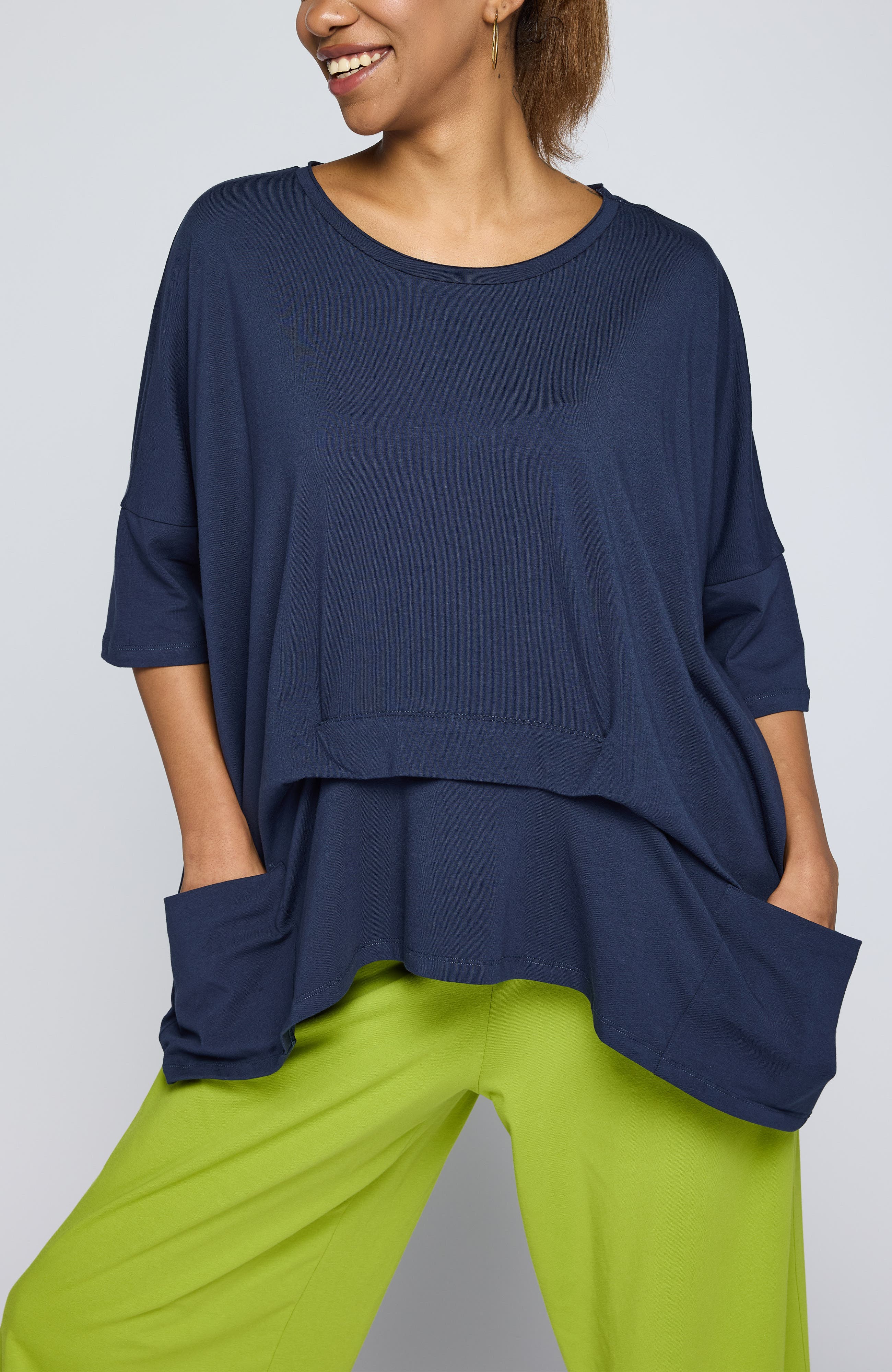 Solene Layered Jersey Tunic - image 3