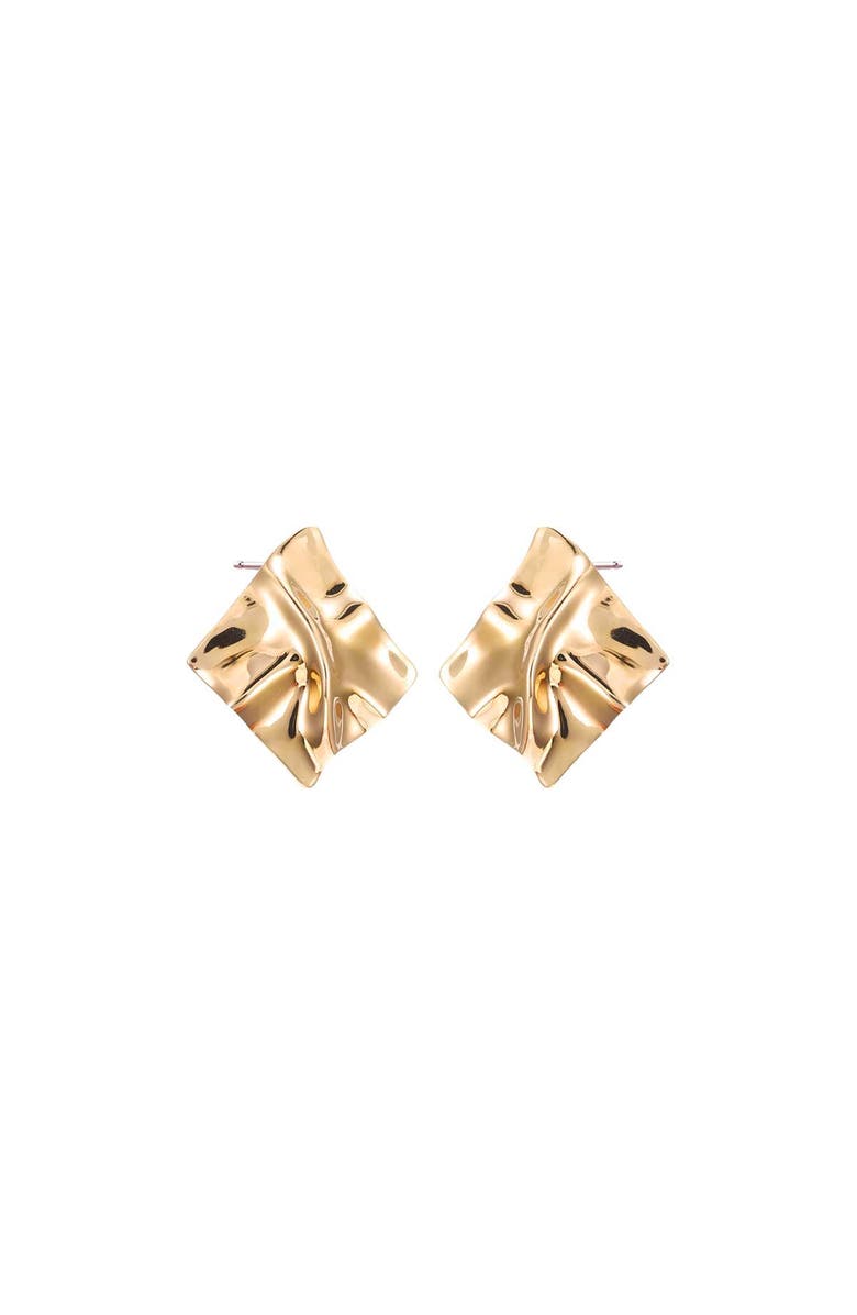 BY ADINA EDEN Fluid Square Shape Drop Stud Earring, Main, color, 