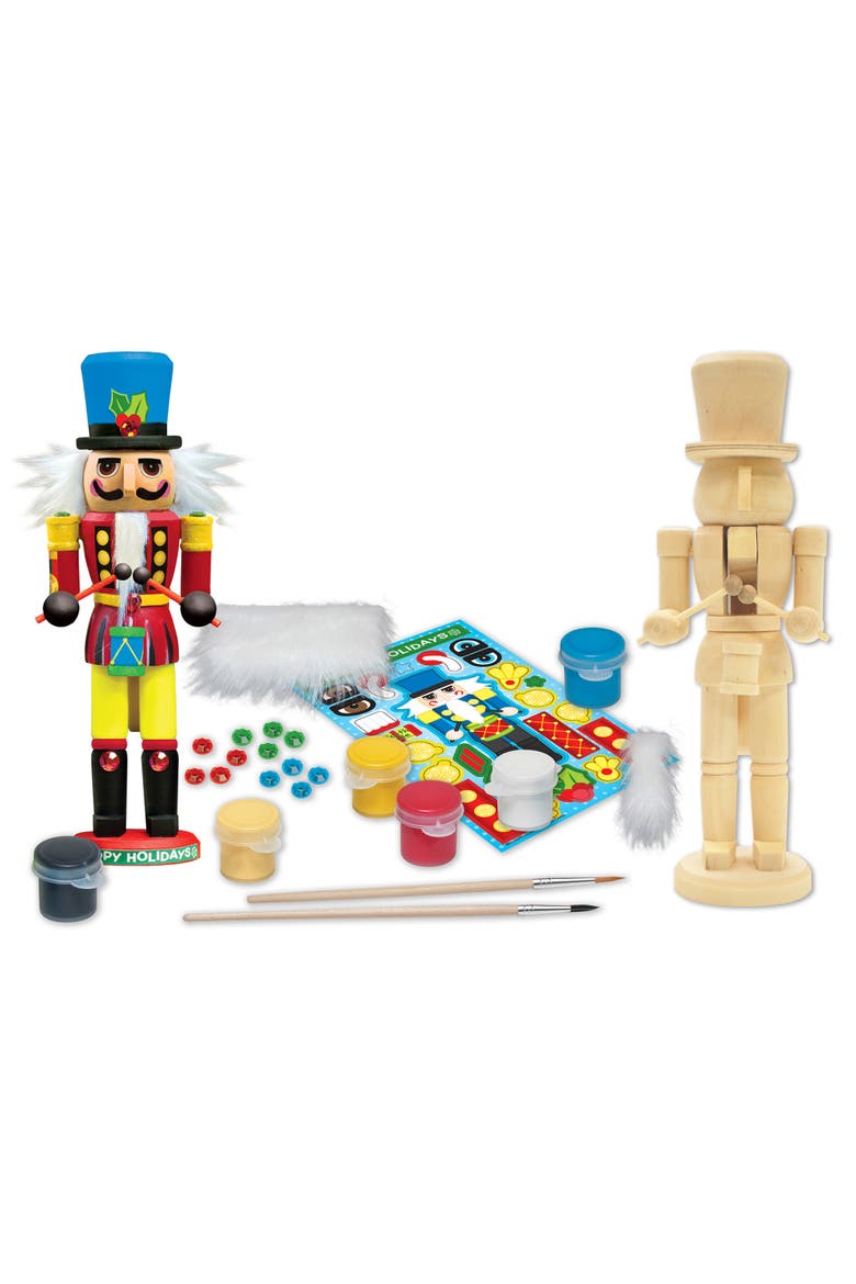 Nutcracker Drummer Wood Paint Set, Alternate, color, Multicolor