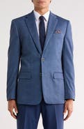 Duchamp Slim Fit Herringbone Knit Sport Coat