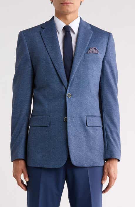 Duchamp Slim Fit Herringbone Knit Sport Coat