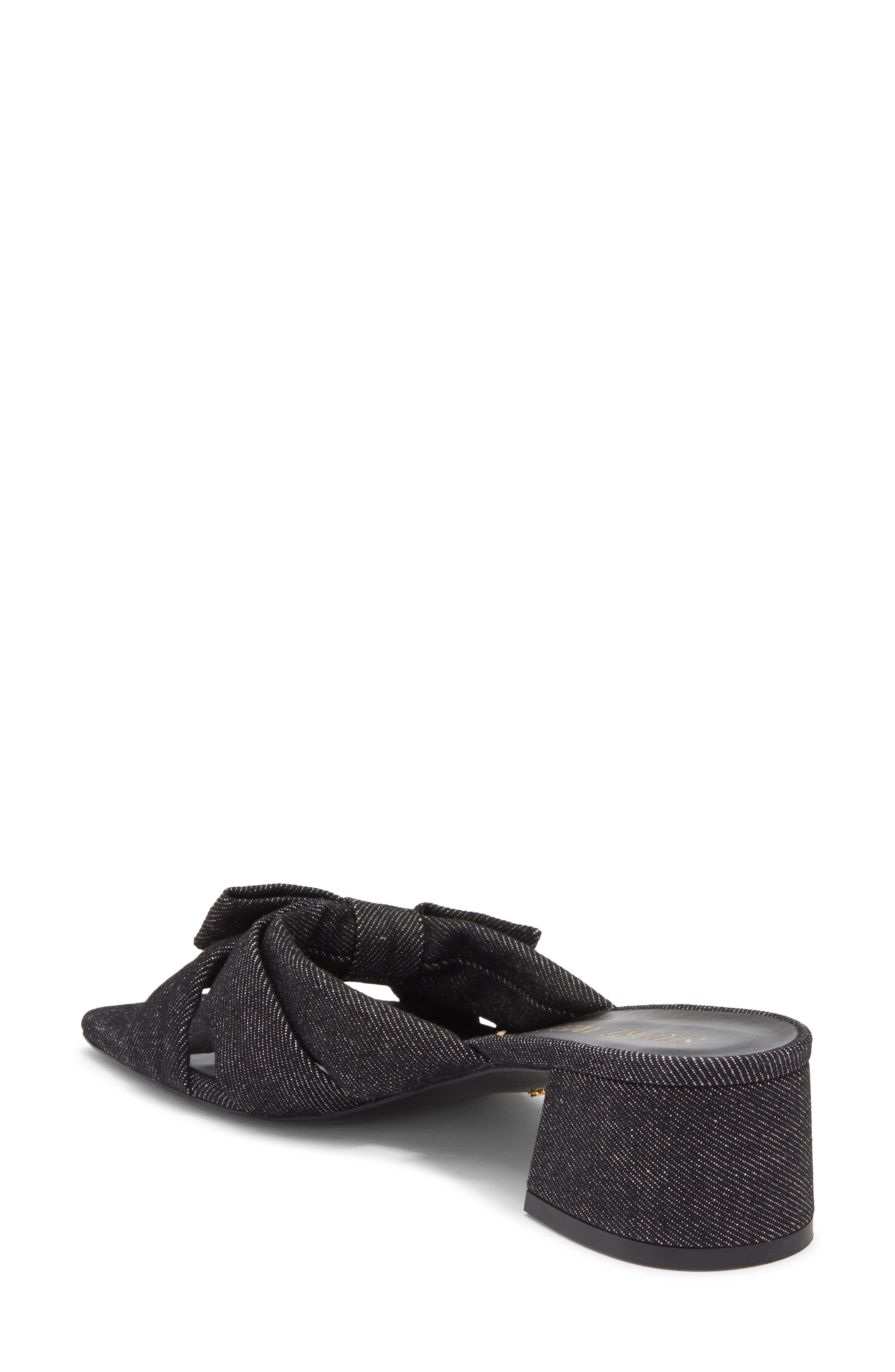 Stuart Weitzman Sofia 45 Slide Sandal, Alternate, color, Black