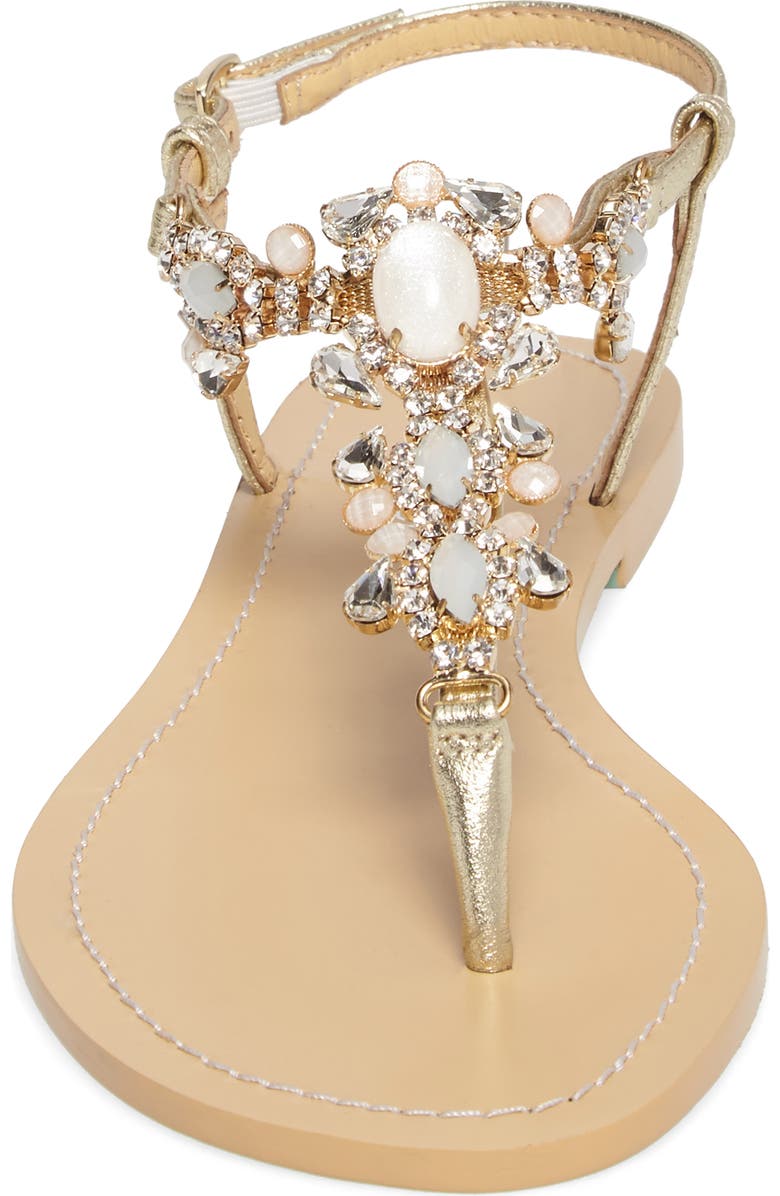 Bella Belle Luna Embellished T-Strap Sandal, Alternate, color,
