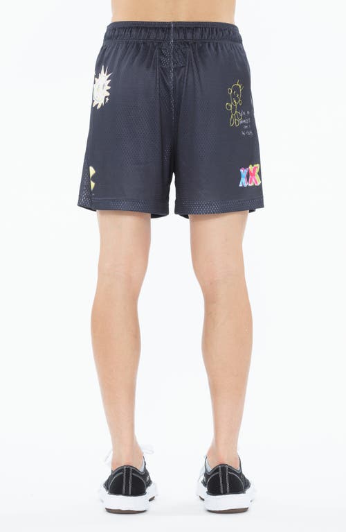 Cult Of Individuality Graffiti Mesh Shorts In Graffiti
