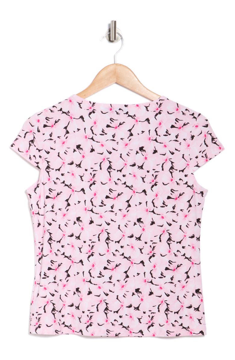 KASPER Cowl Neck Top, Alternate, color, Tutu Pink Multi