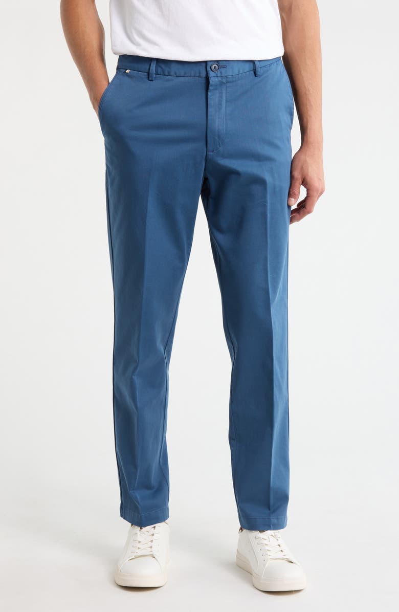 BOSS Kane Stretch Cotton Chino Pants, Main, color, Medium Blue