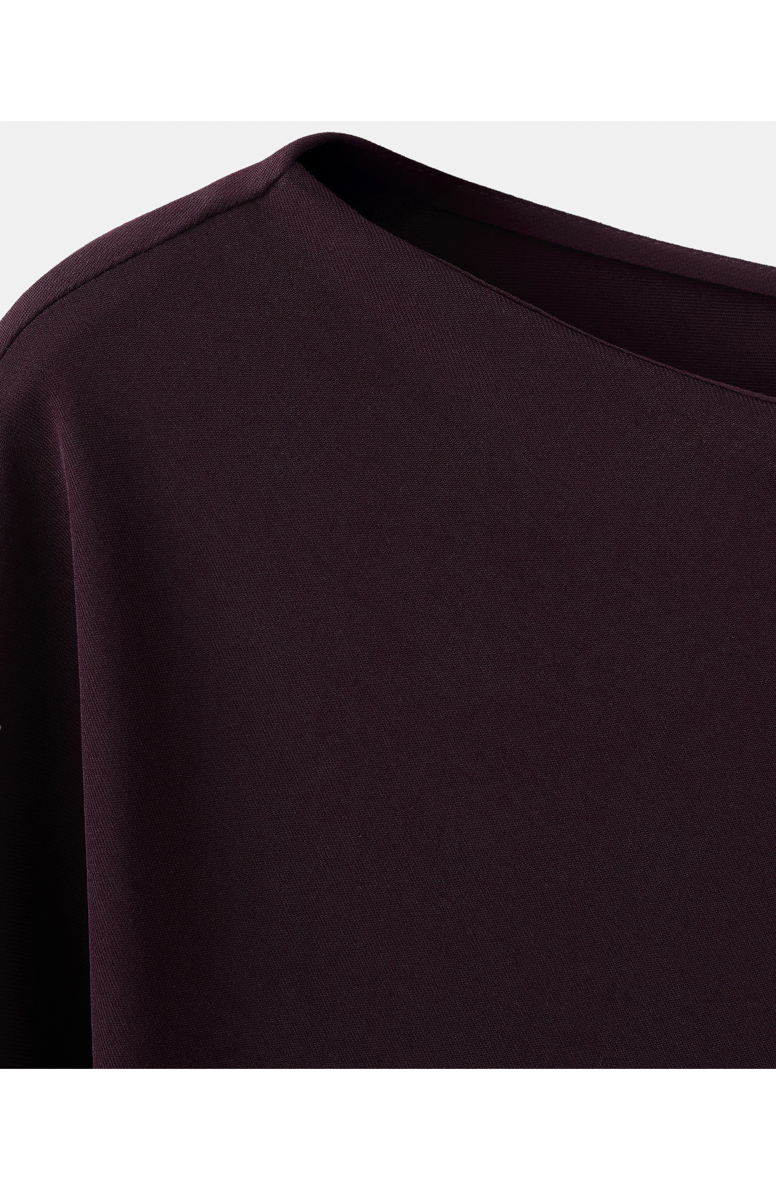 Boat Neck Long Sleeve Ruched Minidress - image 2