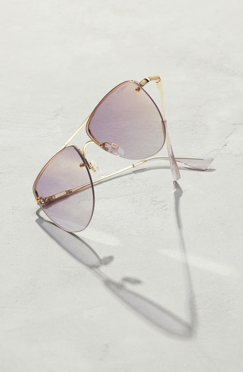 Le Specs The Prince 57mm Aviator Sunglasses, Alternate, color,