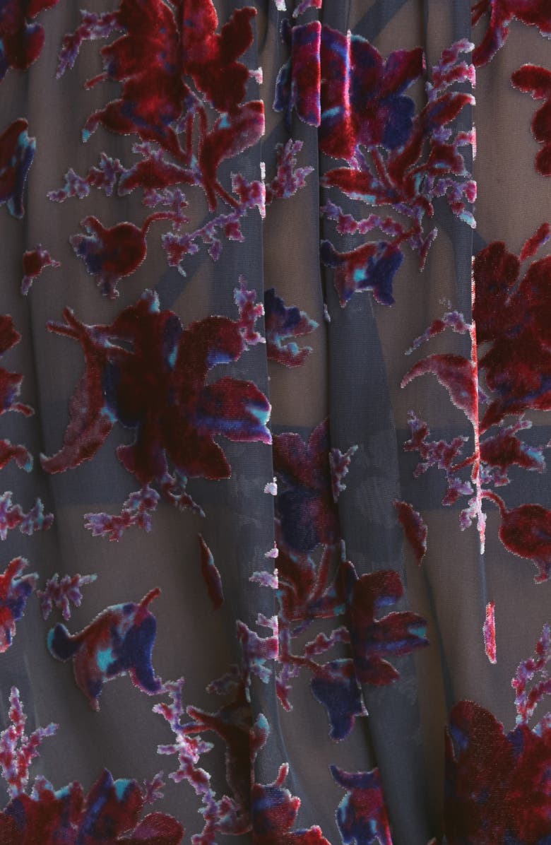 rag & bone Yuni Floral Burnout Blouse, Alternate, color, 