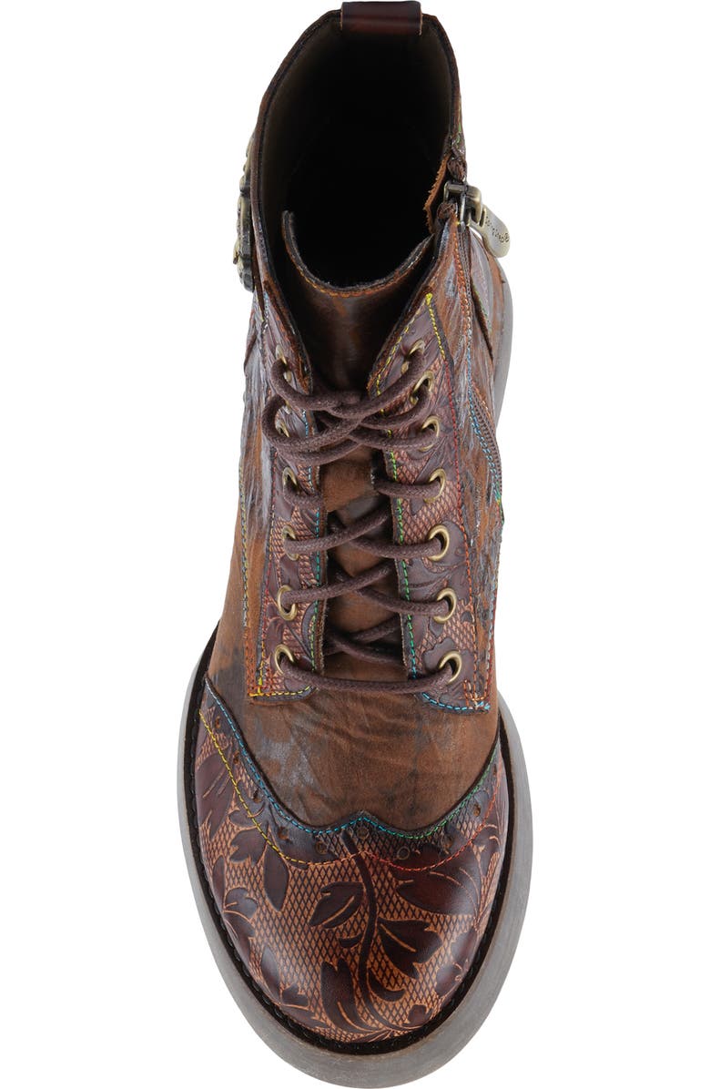 L'Artiste by Spring Step Harmanni Wingtip Lace-up Bootie, Alternate, color,