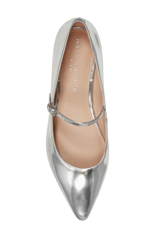 Marc Fisher Ltd Daner Pointed Toe Flat In Silver