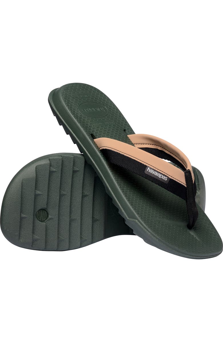 Havaianas Track Plus Flip Flop, Alternate, color, Green Olive