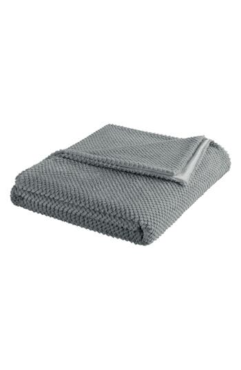 Vellux Plush Texture Throw Blanket In Gray