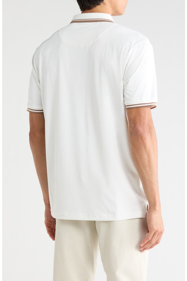 Performance Zip Polo, Alternate, color, WHITE