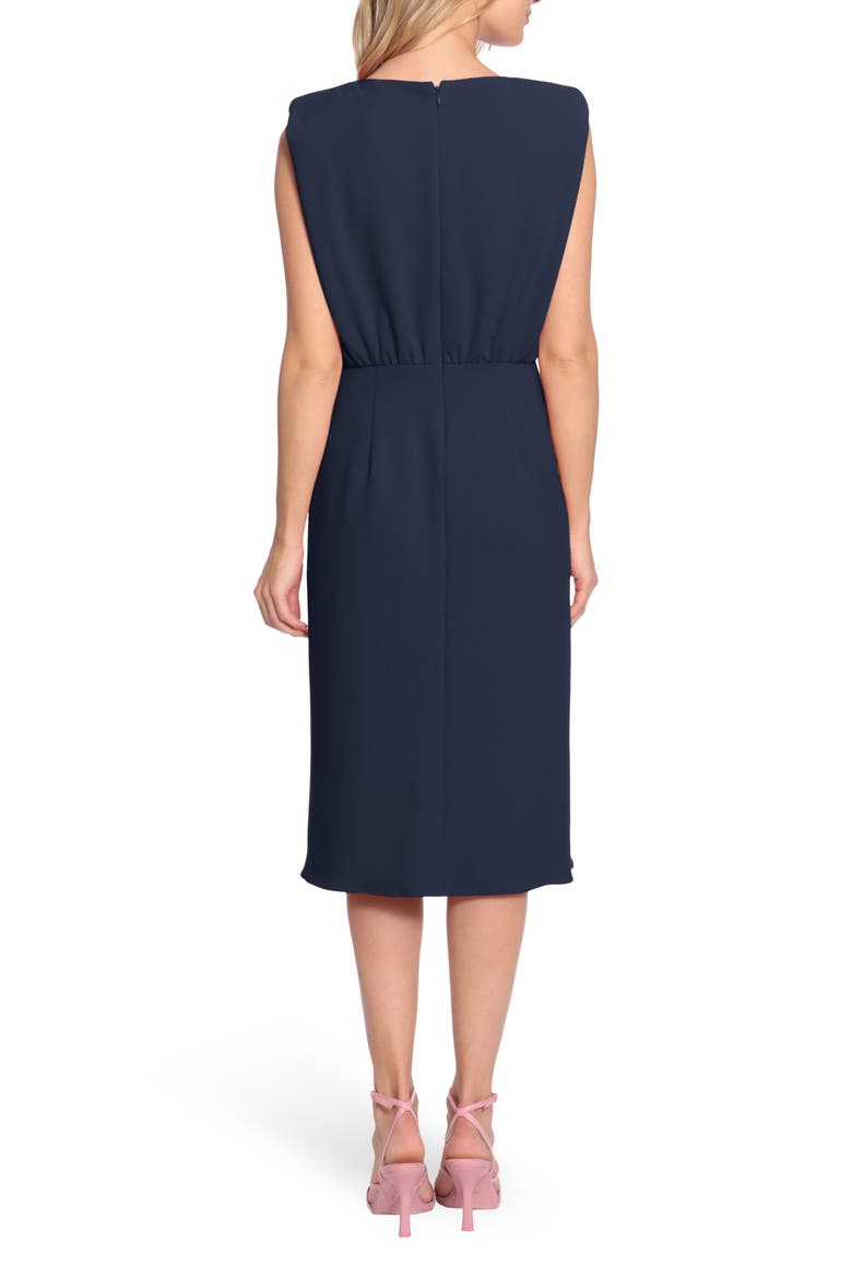 Cap Sleeve Midi Dress, Alternate, color, TWILIGHT NAVY