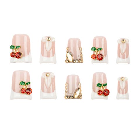 Y2k Duck Daze - Medium Flare Press-on Nails