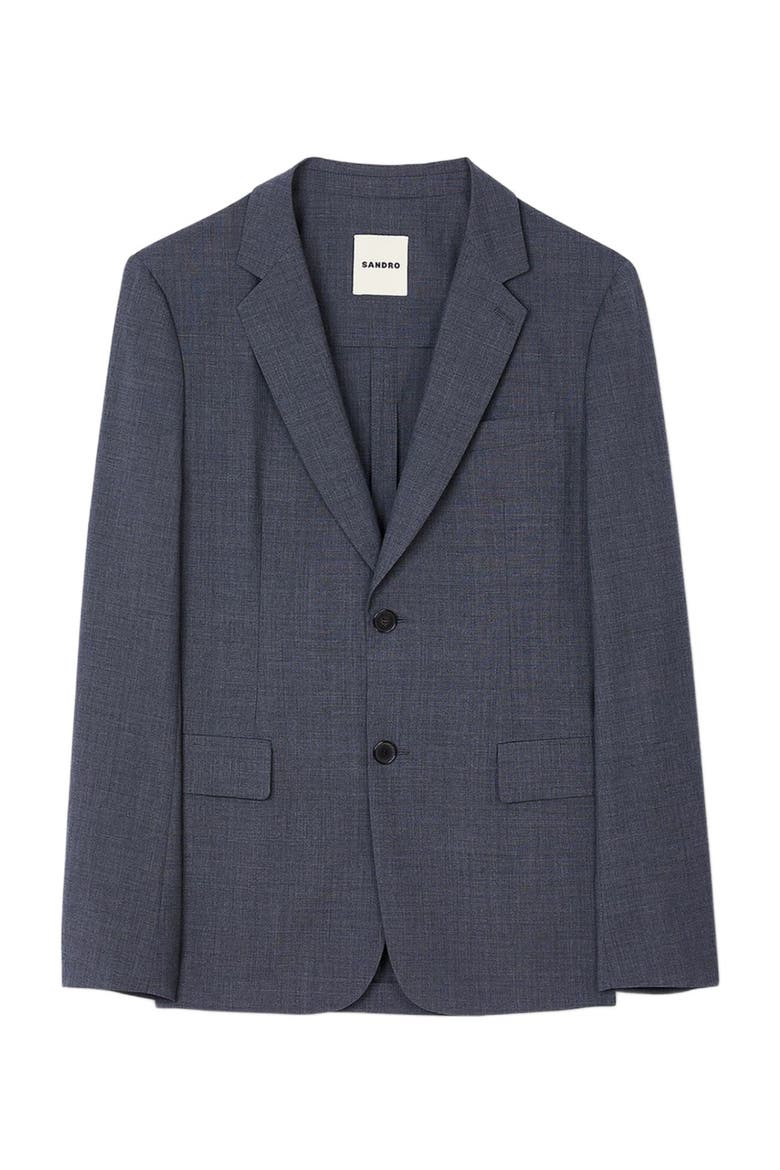 Wool suit jacket, Alternate, color, Mocked grey