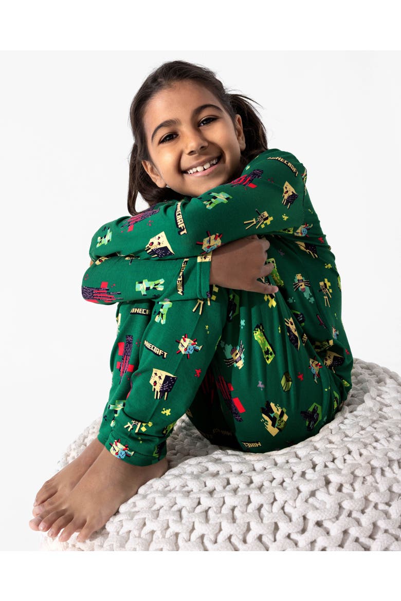 Kids' Minecraft Midnight Mobs Set of 2 Piece Pajamas, Alternate, color, Minecraft: Midnight Mobs