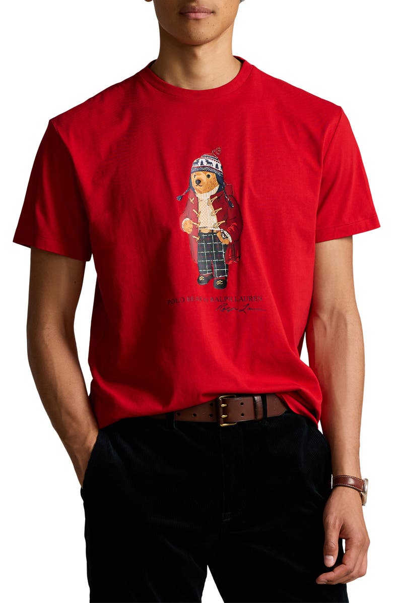 Polo Ralph Lauren Polo Bear Jersey Graphic T-Shirt, Main, color,