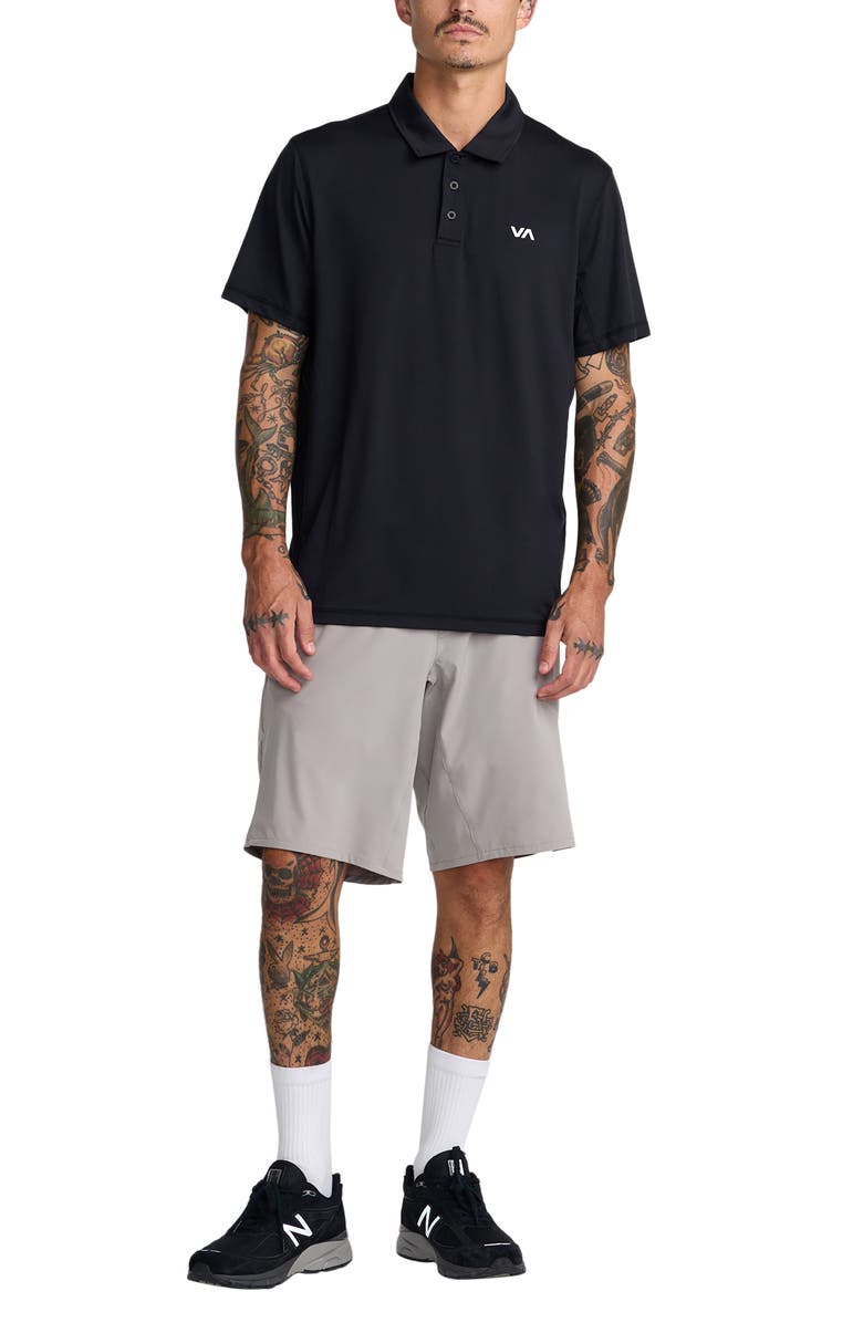 RVCA Sport Vent Polo, Alternate, color, Black