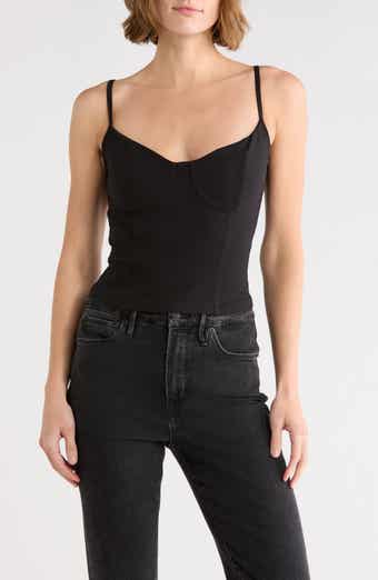 Good American Super Stretch Jersey Bustier Camisole