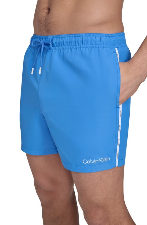 Calvin Klein Logo Piping Swim Trunks
