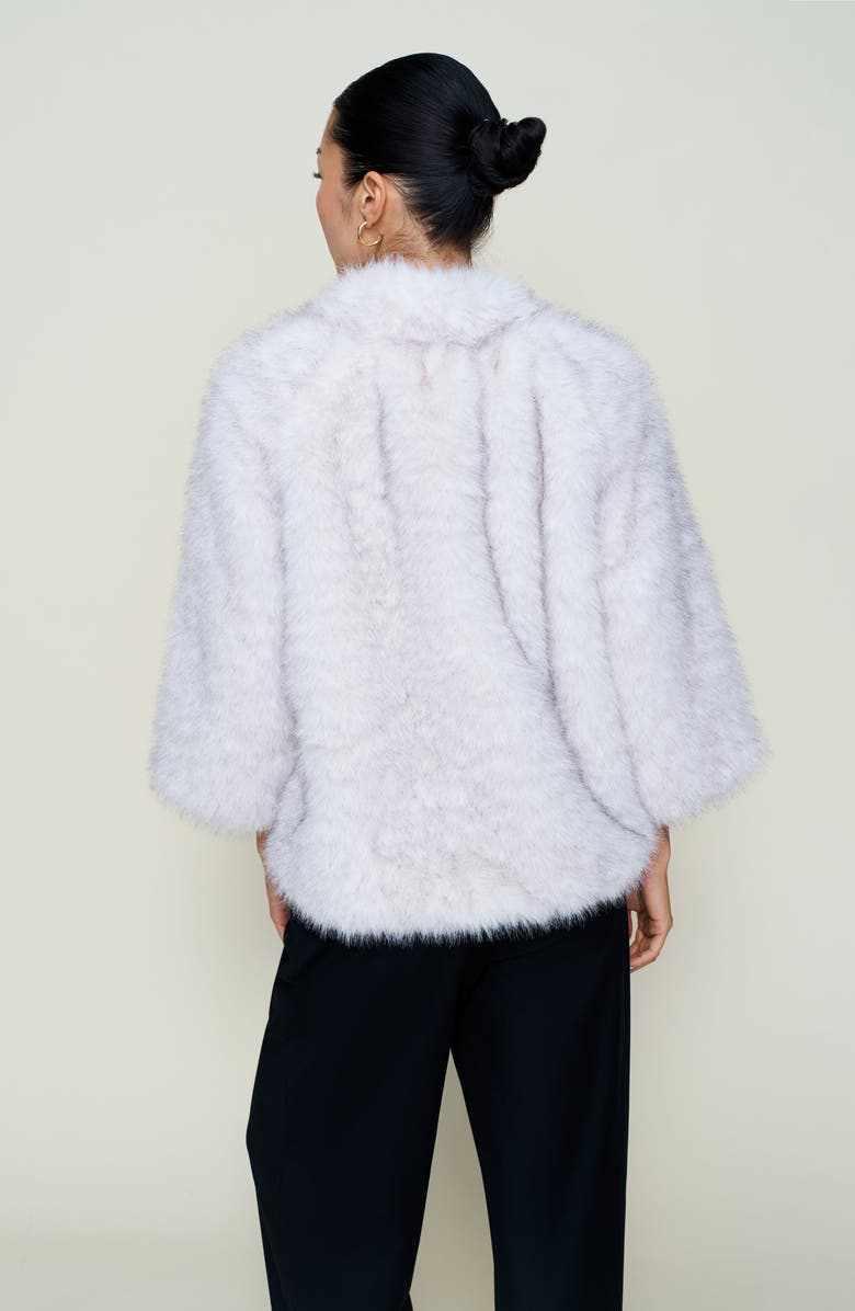 Guizio Lucienne Faux Fur Outerwear, Alternate, color, Arctic Cream