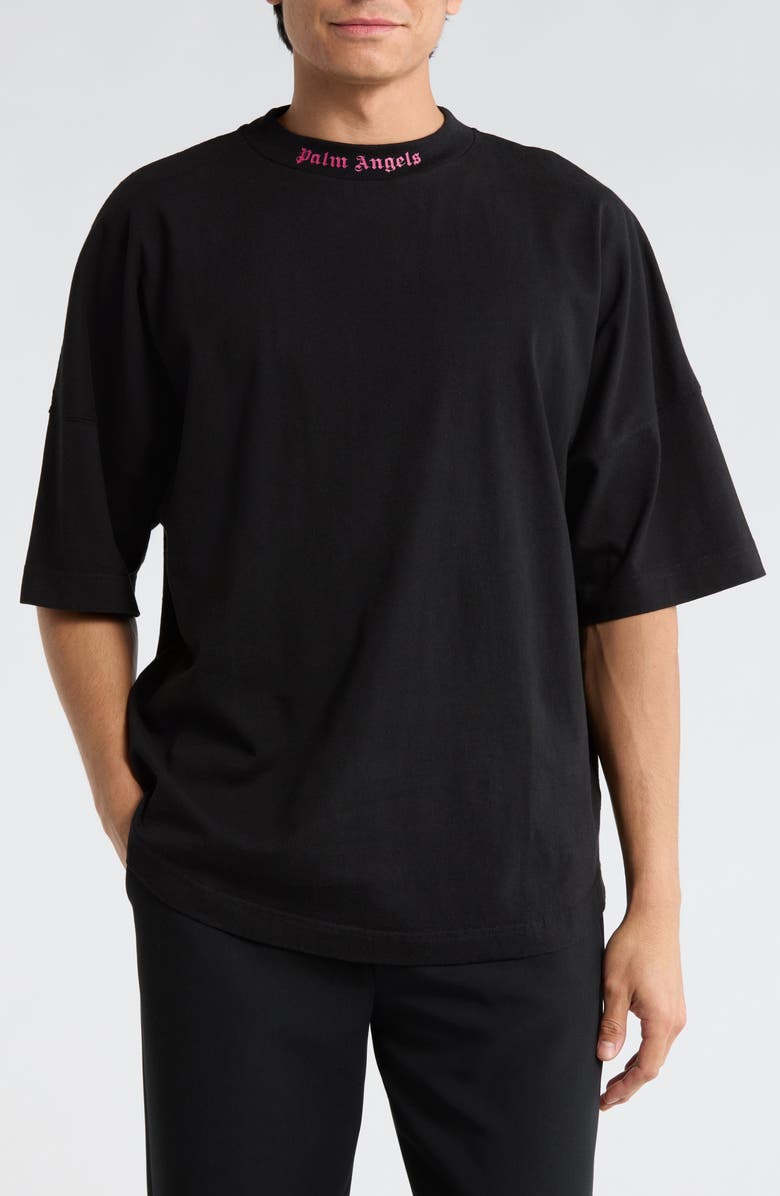 Palm Angels Crewneck Short Sleeve T-Shirt, Main, color,