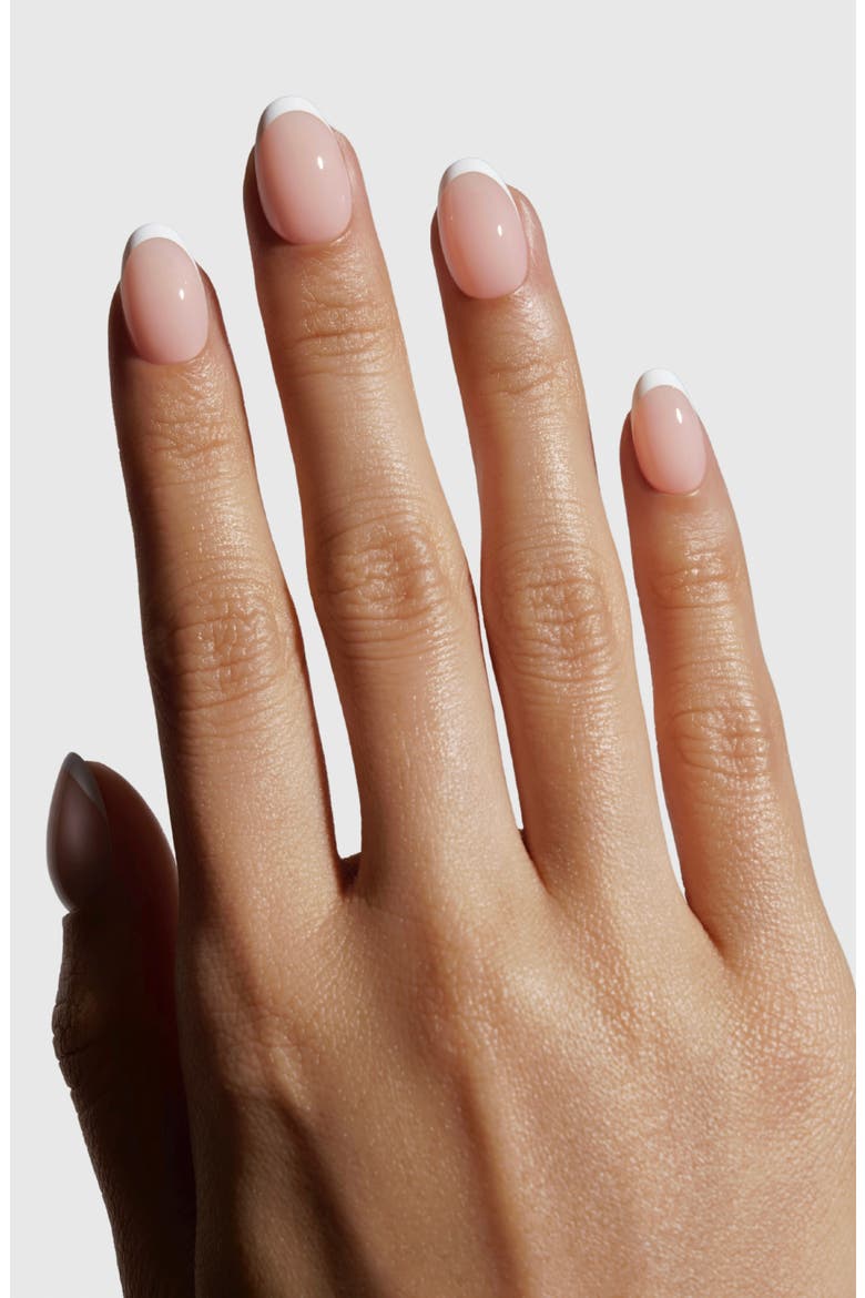Salon U-ltimate Extra Short Round Press-On Nails, Alternate, color, NUDE CLASSIC FRENCH