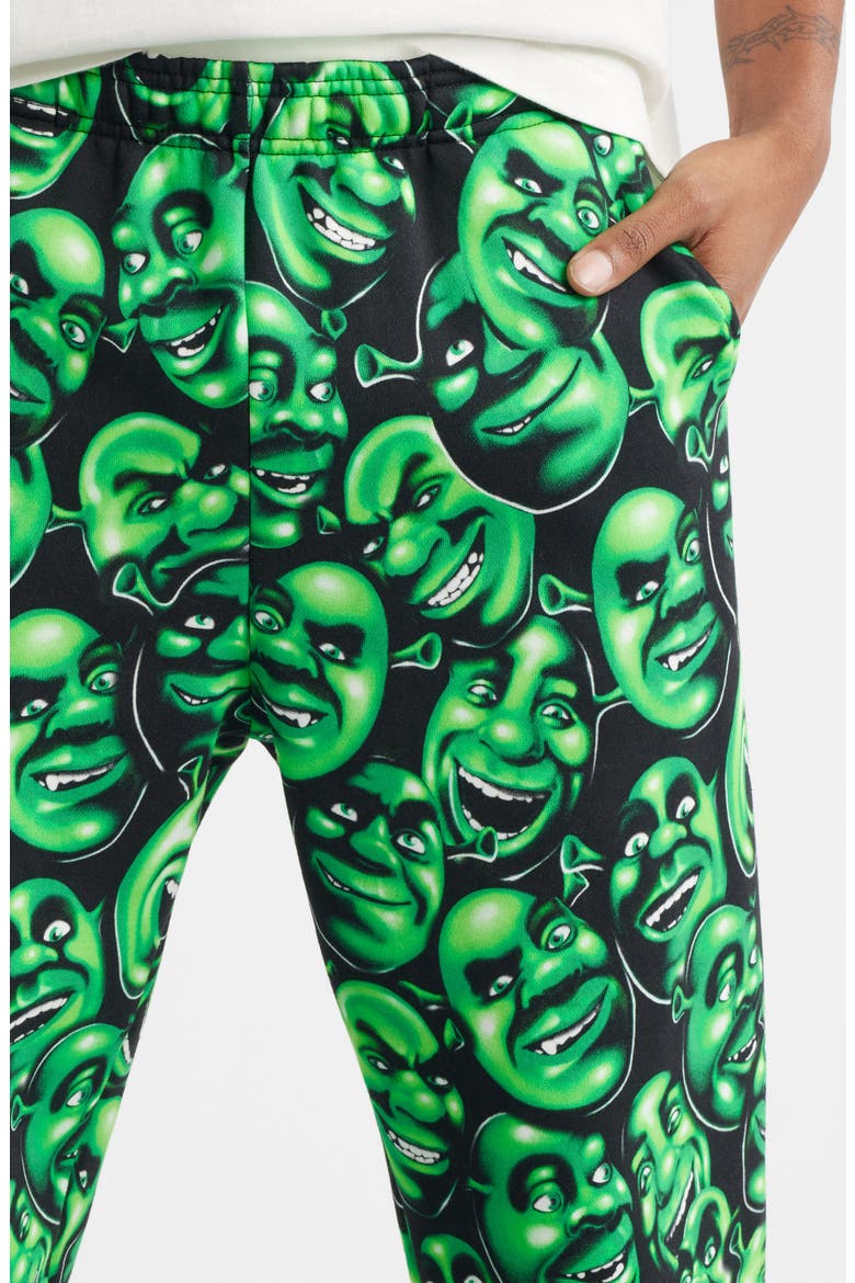 x Shrek™ Print Sweatpants, Alternate, color, GREEN MULTI