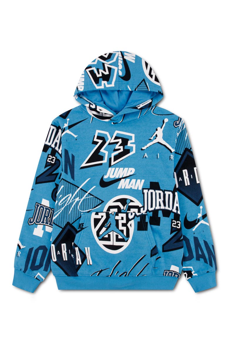 Kids' MJ Dynasty Pullover Hoodie, Main, color, UNIVERSITY BLUE