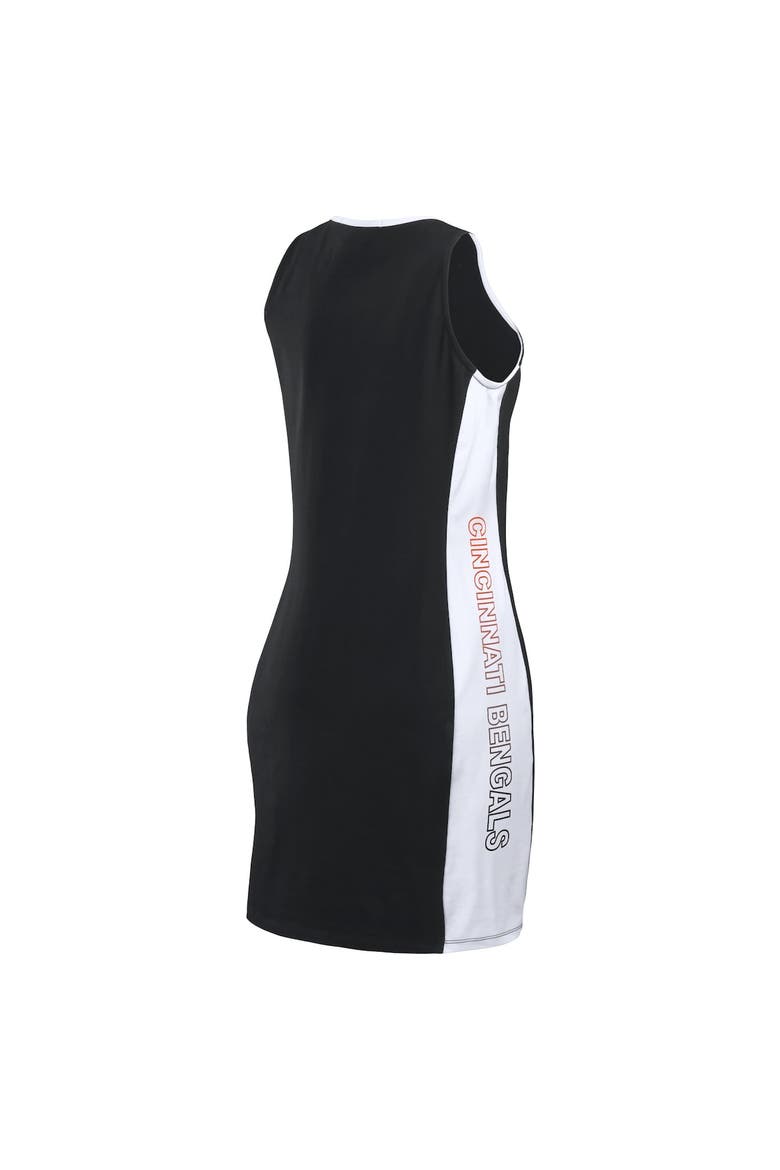 Women's WEAR by Erin Andrews Black Cincinnati Bengals Bodyframing Tank Dress, Alternate, color, Black