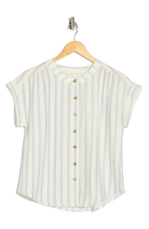 Stripe Button-Up Shirt