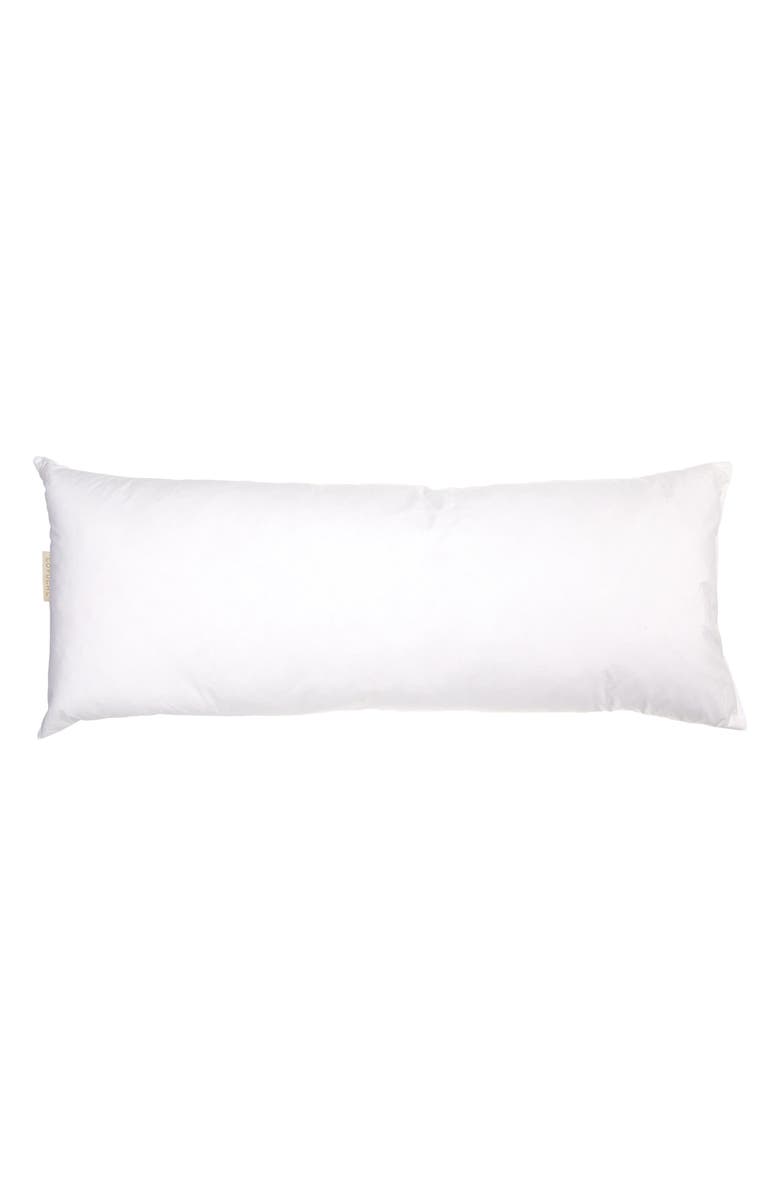Coyuchi Feather
Down Lumbar Pillow Insert, Main, color,