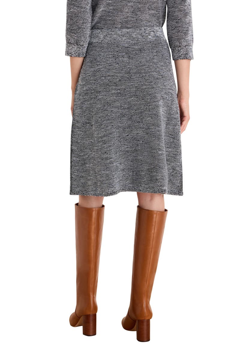 Tweed Stitch Knit Skirt, Alternate, color, BLUE MIX