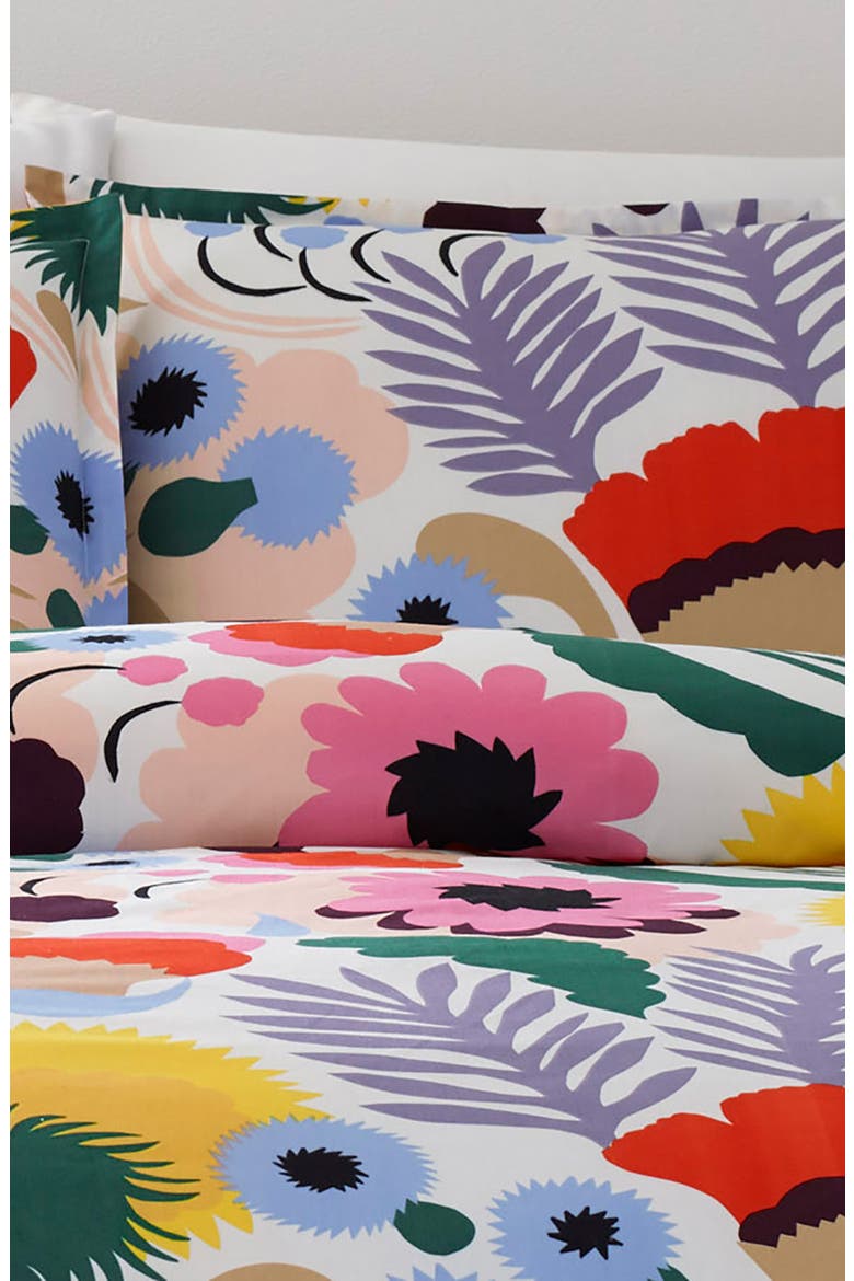 Ojakellukka Duvet Cover & Sham Set, Alternate, color, BLUE/ MULTI