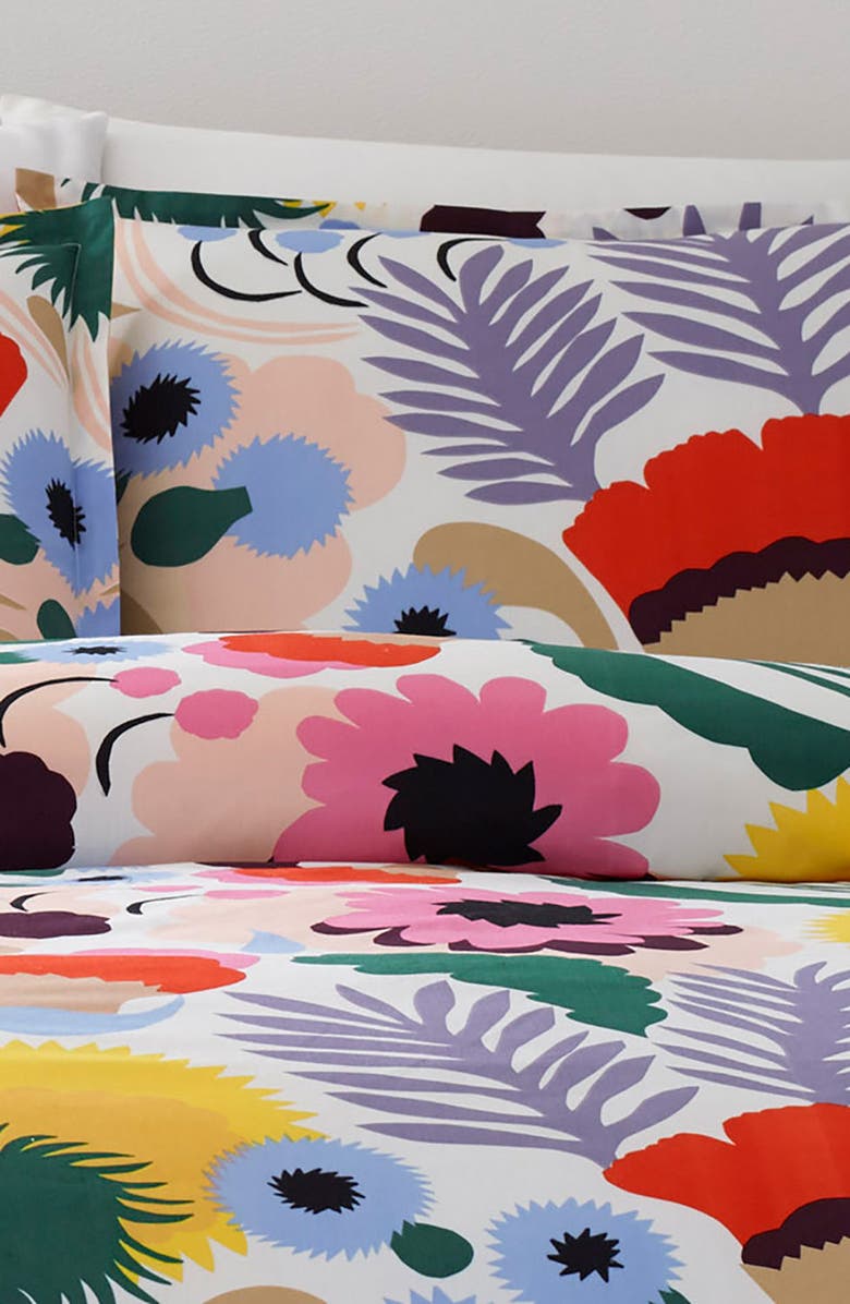Marimekko Ojakellukka Duvet Cover & Sham Set, Alternate, color,
