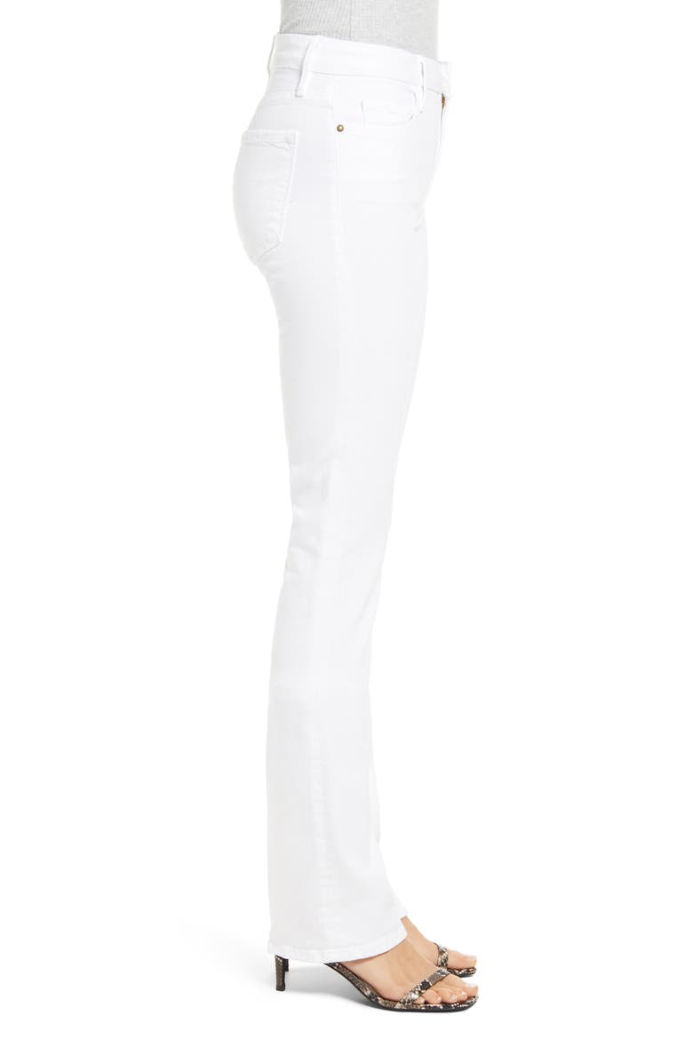 Le Mini Boot High Waist Jeans, Alternate, color, BLANC