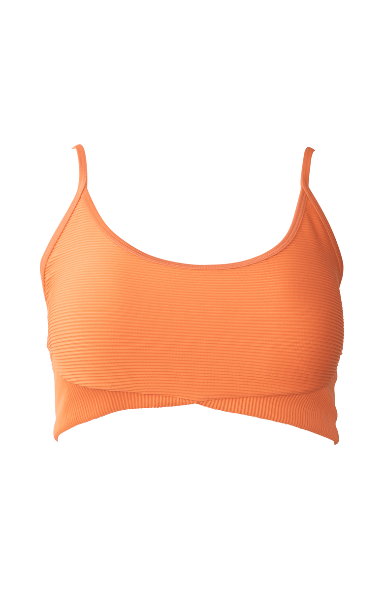 Nani Textured Tone Crop Swim Top, Alternate, color, Cora