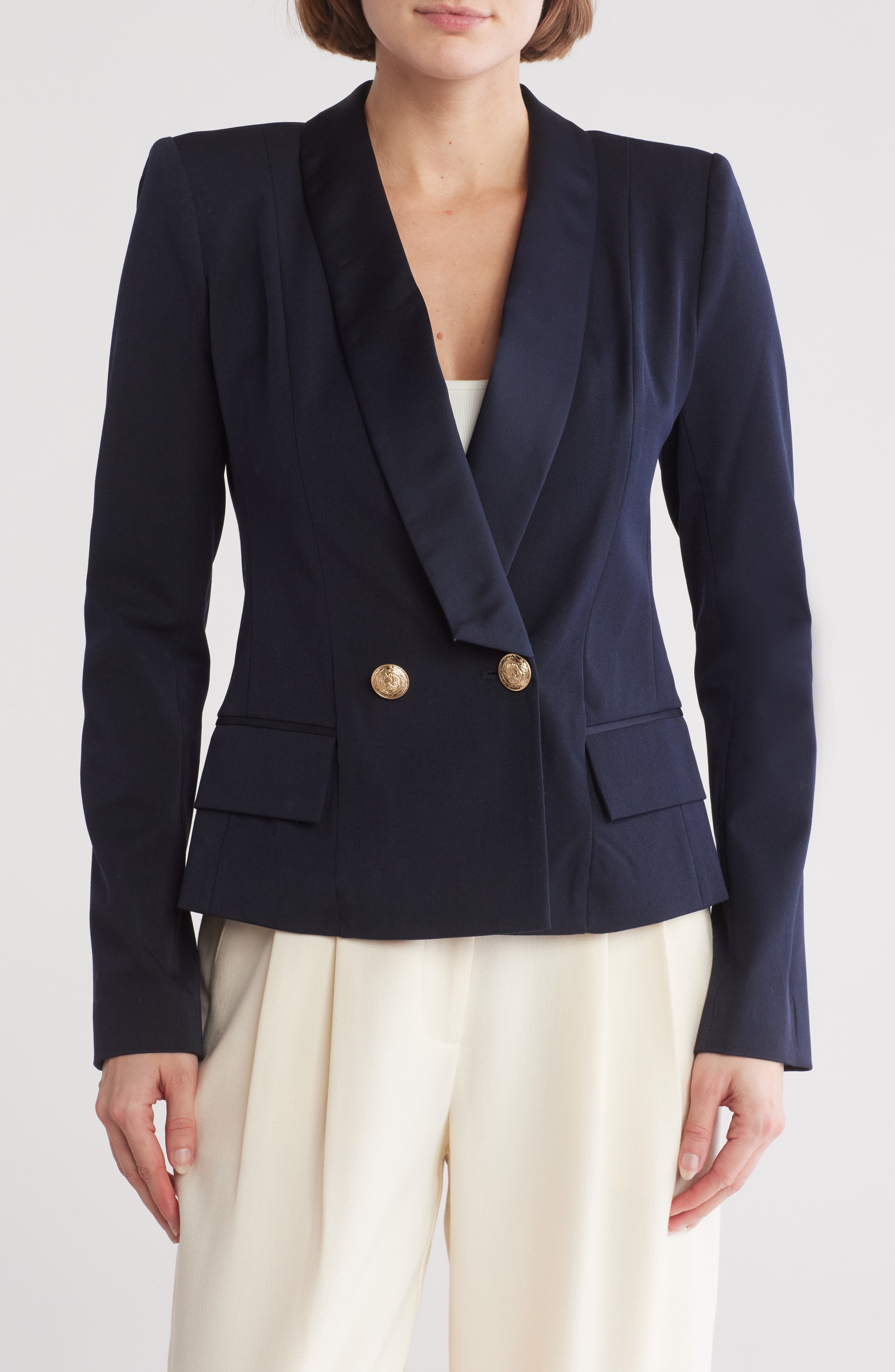 Imogen Satin Lapel Blazer