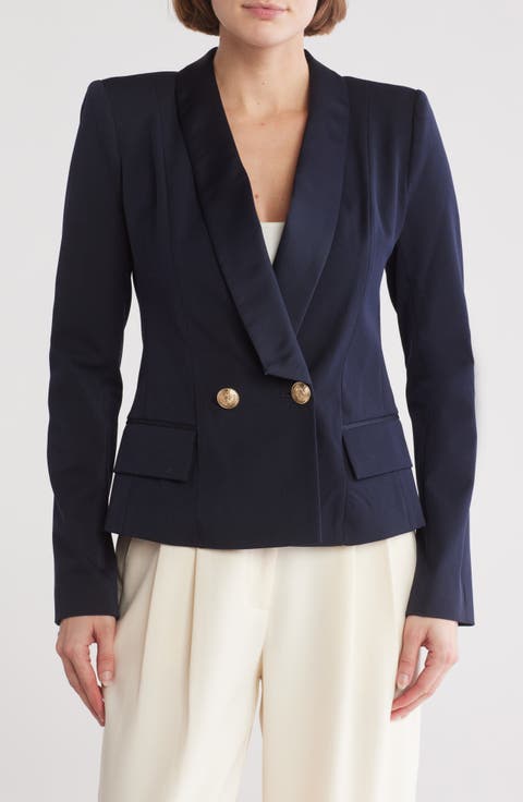 Imogen Satin Lapel Blazer