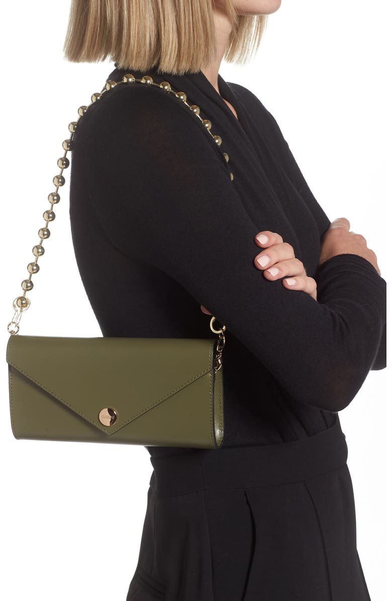Ganni Banner Envelope Chain Wallet | Nordstromrack