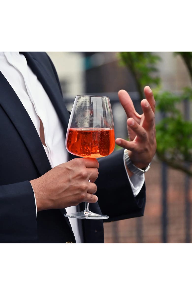 Luigi Bormioli Talismano Set of 4 Chardonnay Grand Cru Glasses, Alternate, color, Clear