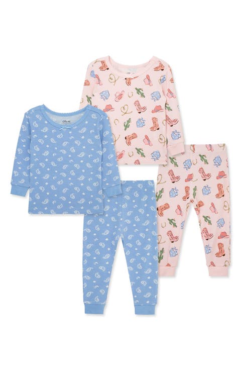 Cowgirl Theme 2-Pack Stretch Viscose Pajama Set (Baby)