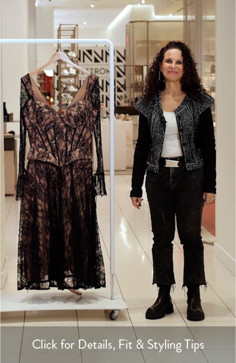 Raquel Long Sleeve Lace Corset Dress