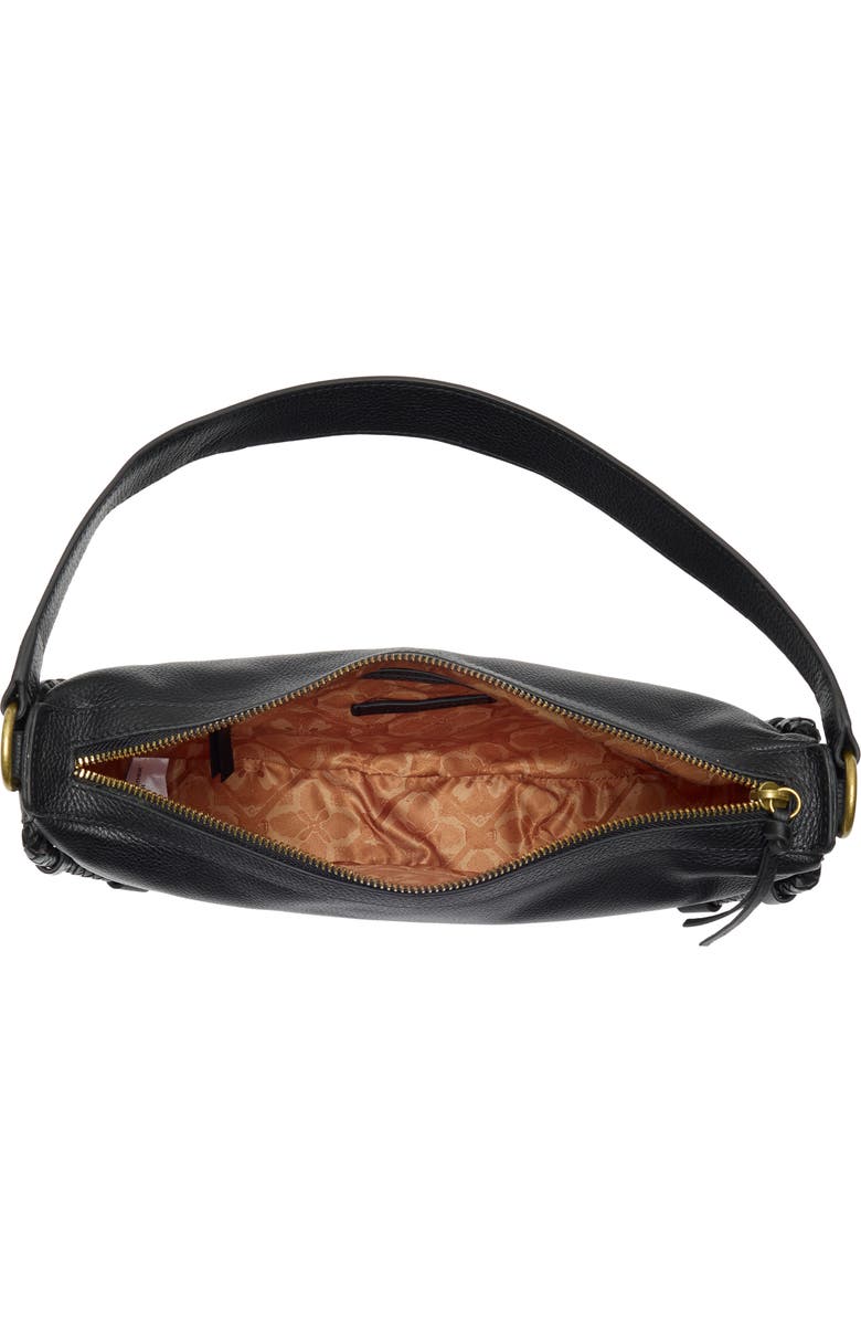 Lucky Brand Zila Leather Shoulder Bag, Alternate, color, Black